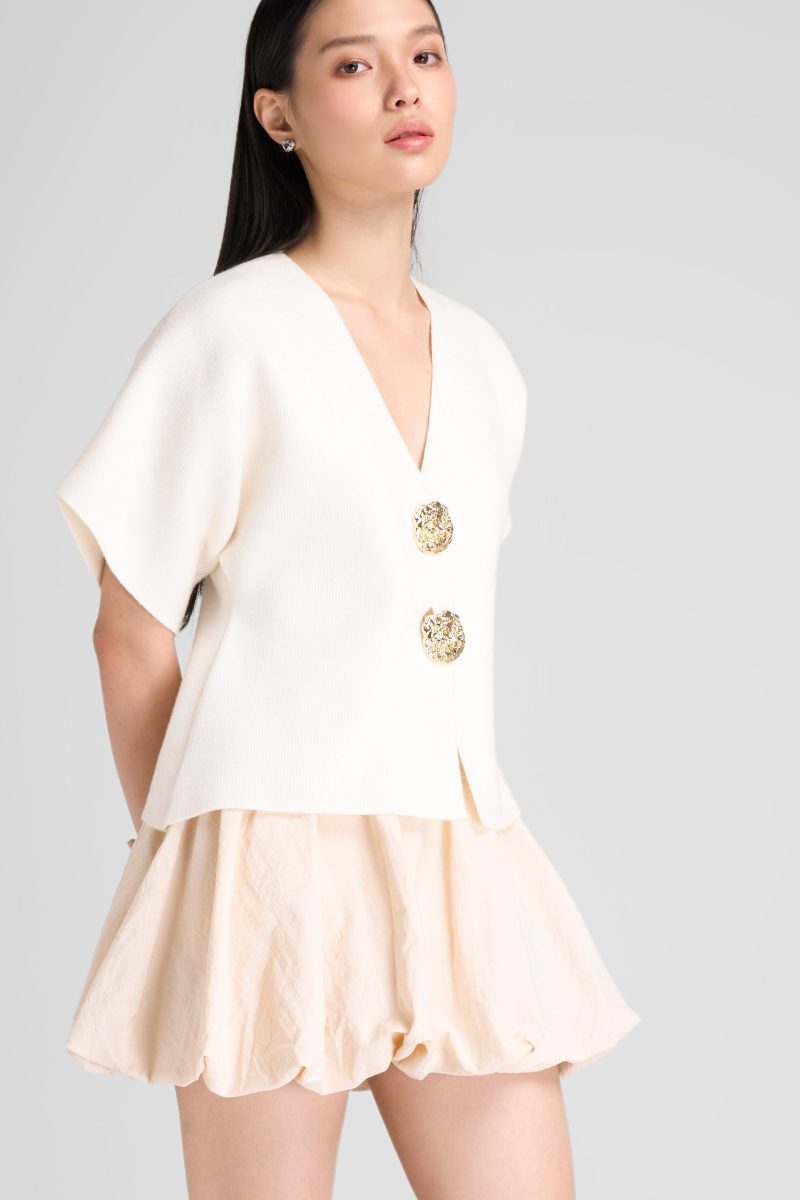 KALEA KNIT TOP WHITE